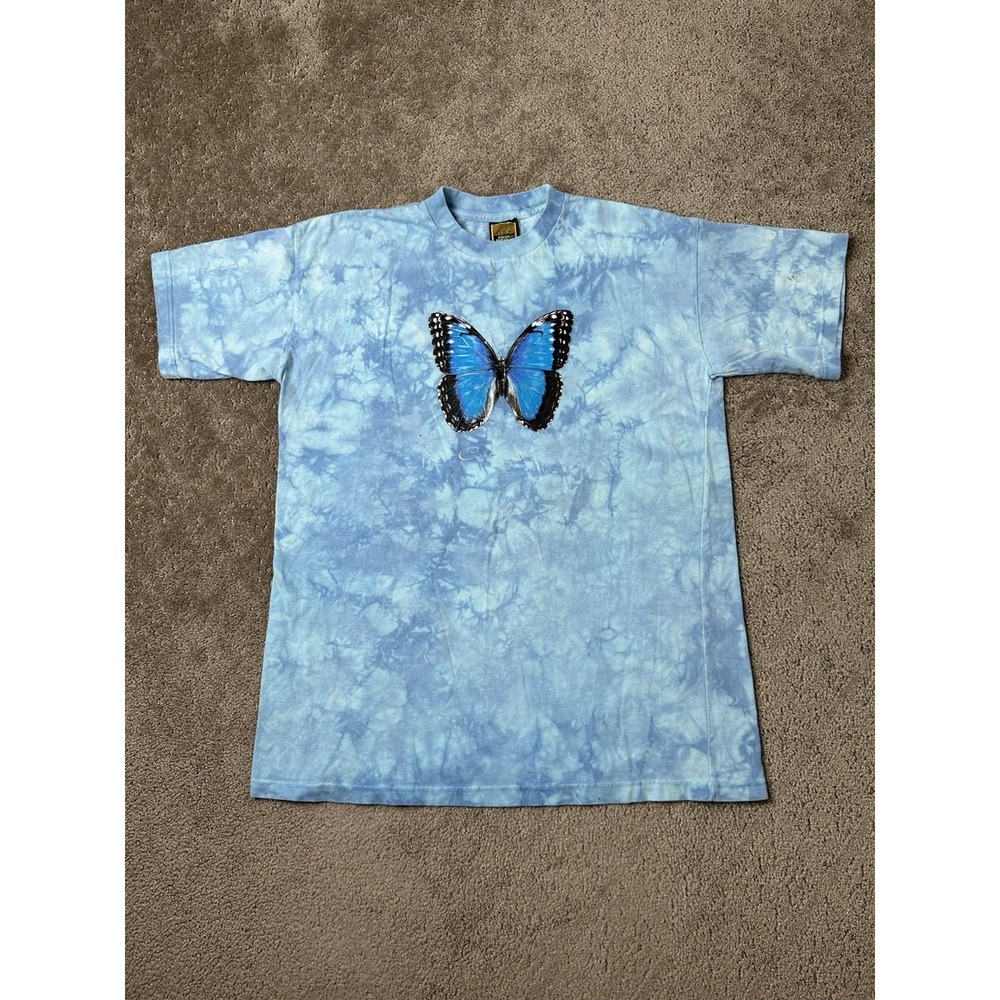 Vintage Tshirt Cotton Natural Graphic Butterfly Costa Rica Tie Dye, Size M